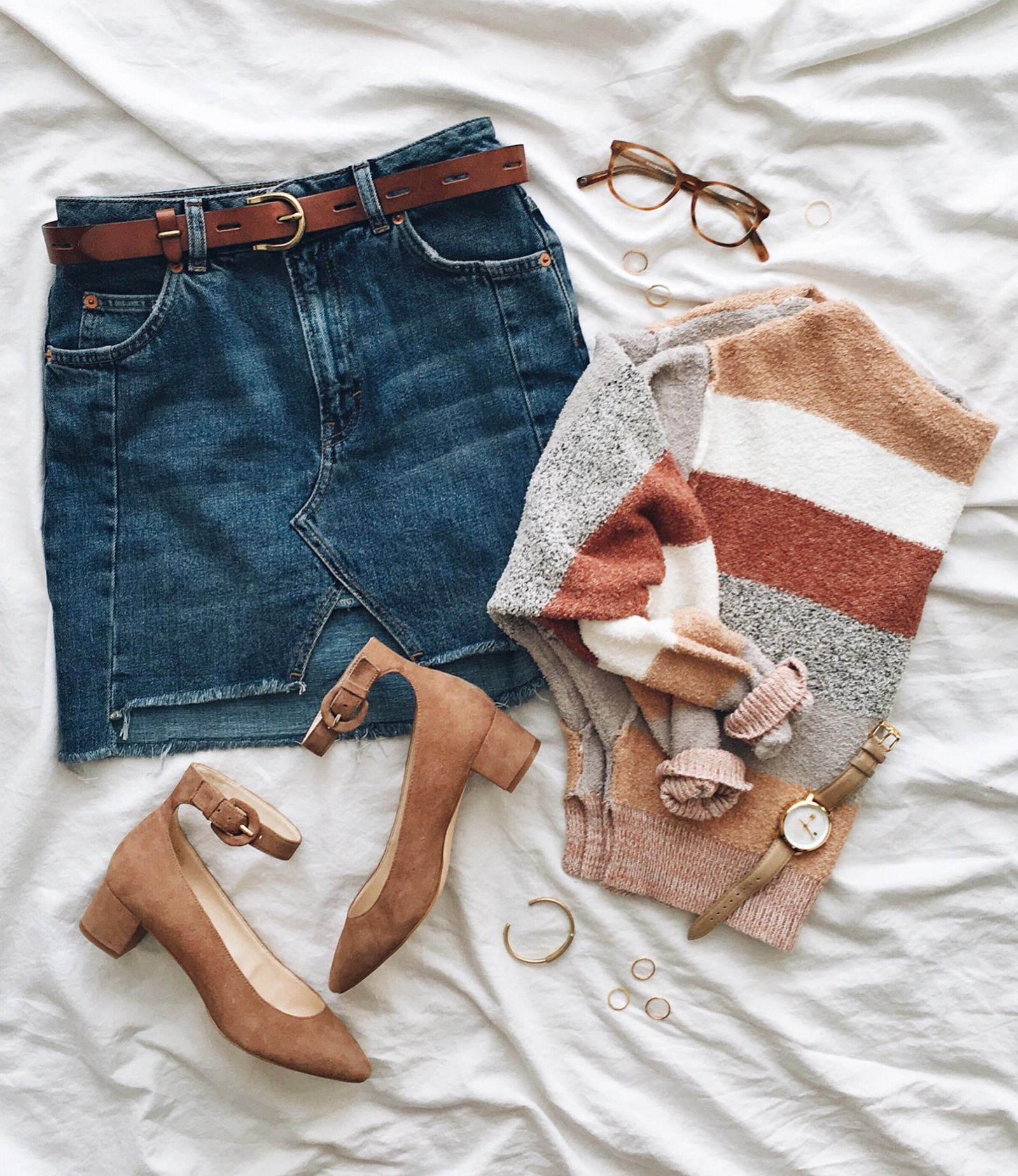 livvyland-blog-olivia-watson-instagram-roundup-austin-texas-cozy-winter-outfit-striped-sweater-block-heels