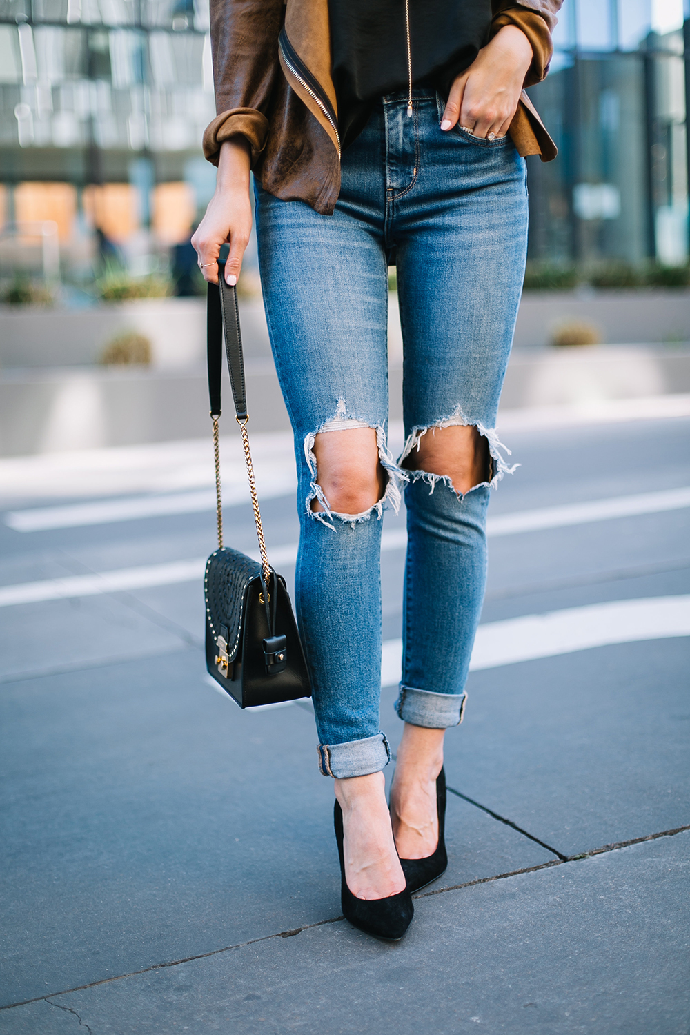 Studded Bucket Bag - LivvyLand  Austin Fashion and Style Blogger