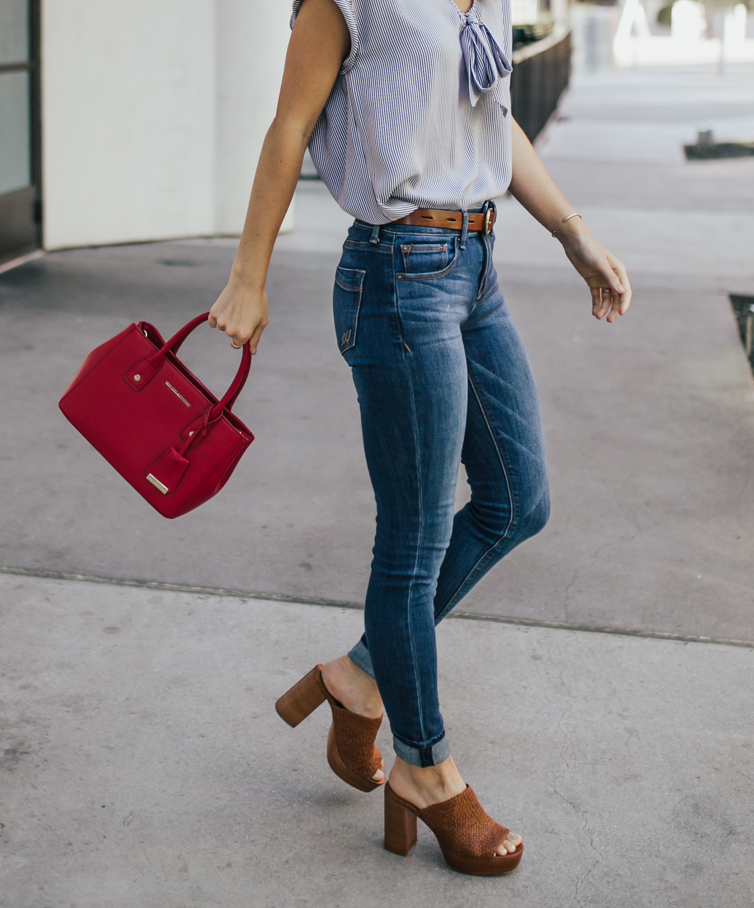 livvyland-blog-olivia-watson-new-york-and-company-striped-chiffon-top-red-handbag-austin-texas-fashion-blogger-5