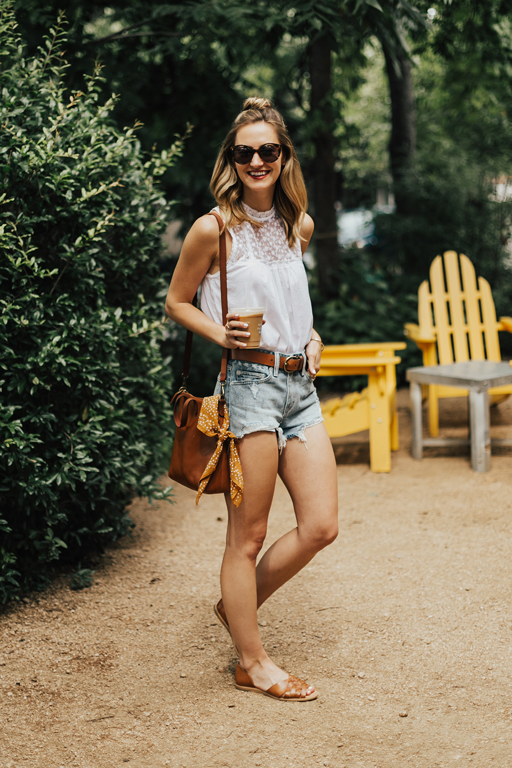 Weekend Casual: V-neck tee, Cutoff shorts & Converse sneakers } - Meagan's  Moda