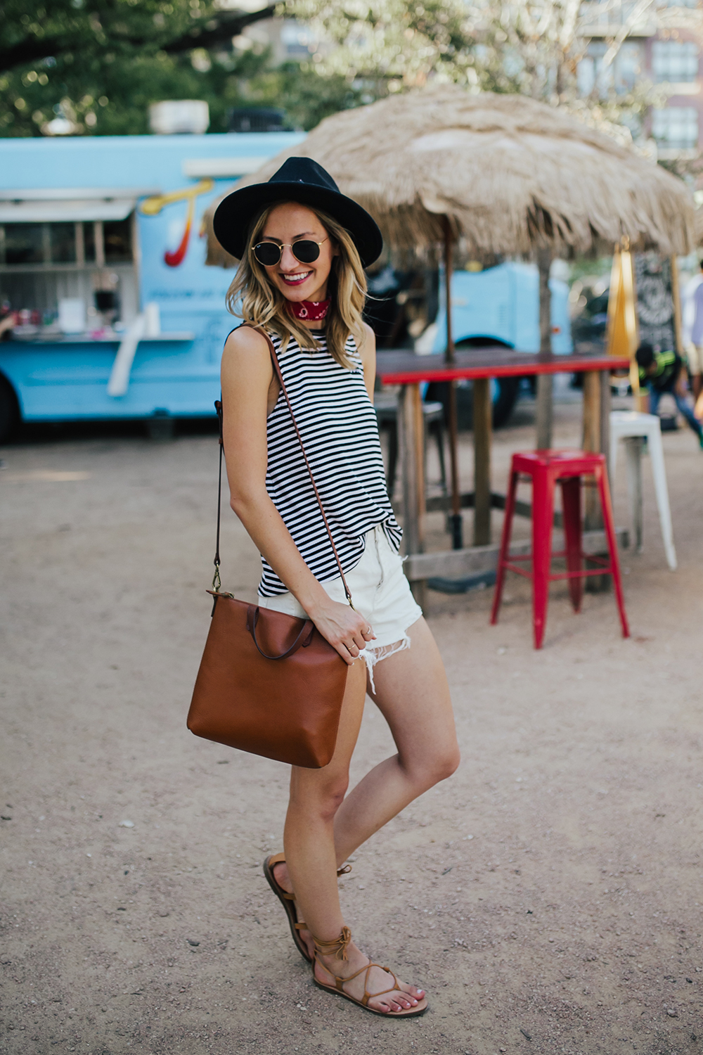 livvyland-blog-olivia-watson-stripe-vans-tank-top-white-cutoff-shorts-pacsun-barton-springs-road-summer-style-4