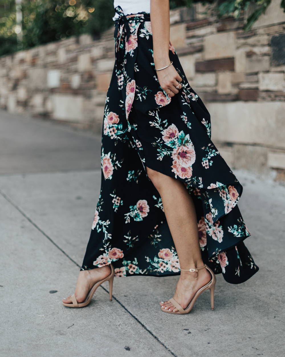 Floral Wrap Maxi Skirt - LivvyLand