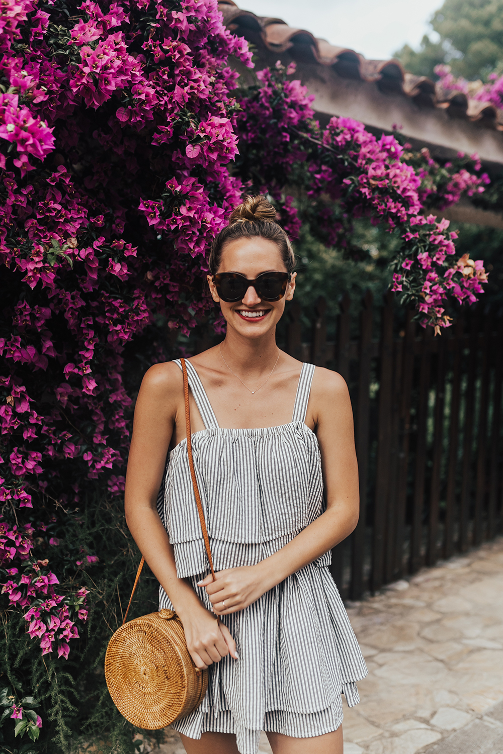 livvyland-blog-olivia-watson-travel-fashion-blogger-revolve-tularosa-striped-tiered-ruffle-dress-costa-brava-barcelona-spain-2