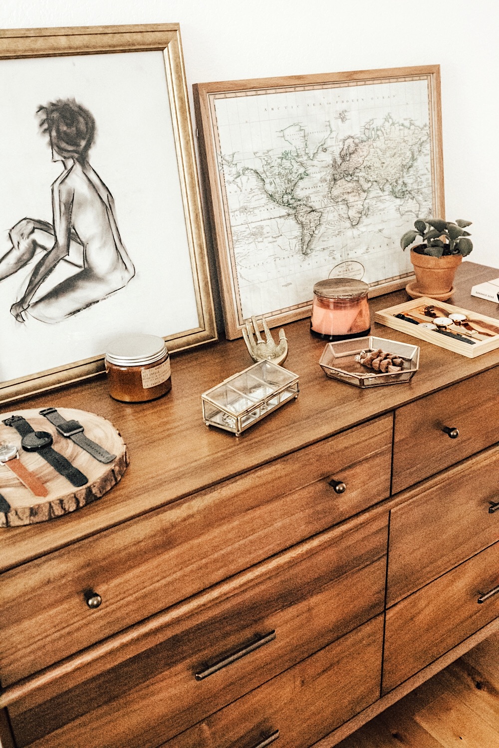 Decorative Bowl On Bedroom Dresser