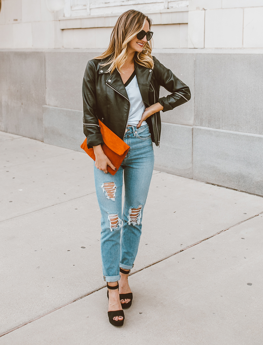 livvyland-blog-olivia-watson-asos-el-paso-hotel-indigo-what-to-wear-black-moto-jacket-heels-1