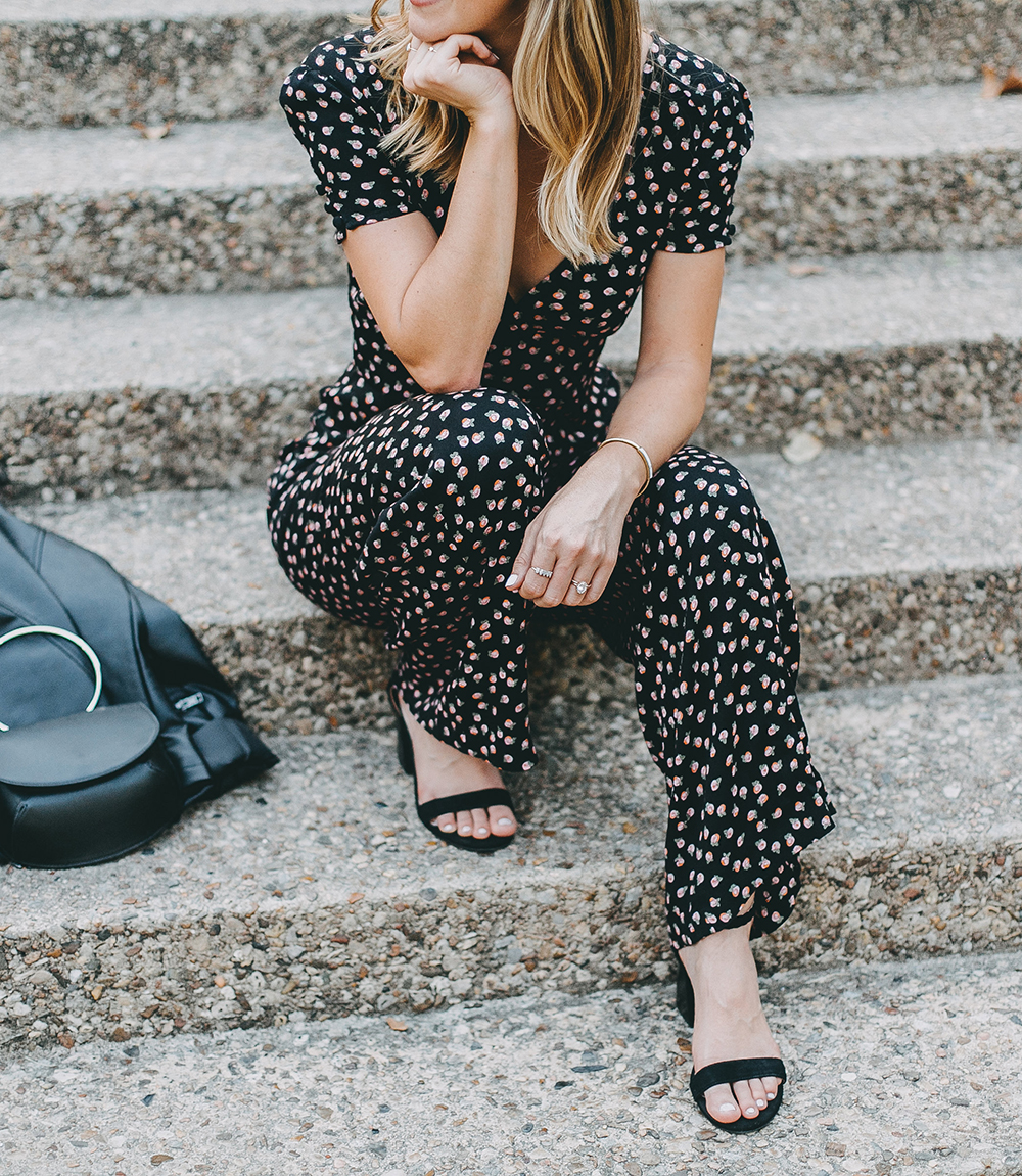 Floral Jumpsuit - LivvyLand  Austin Fashion and Style Blogger