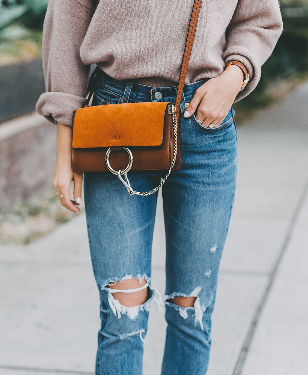 livvyland-blog-olivia-watson-mauve-mock-neck-sweater-levis-501-jeans-urban-outfitters-fortress-of-inca-tan-leather-slides-4