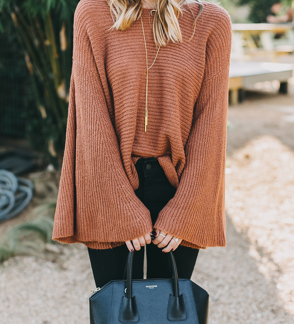 livvyland-blog-olivia-watson-austin-texas-fashion-lifestyle-blogger-fall-orange-slouchy-sweater-black-skinny-jeans-outfit-boho-fall-idea-3