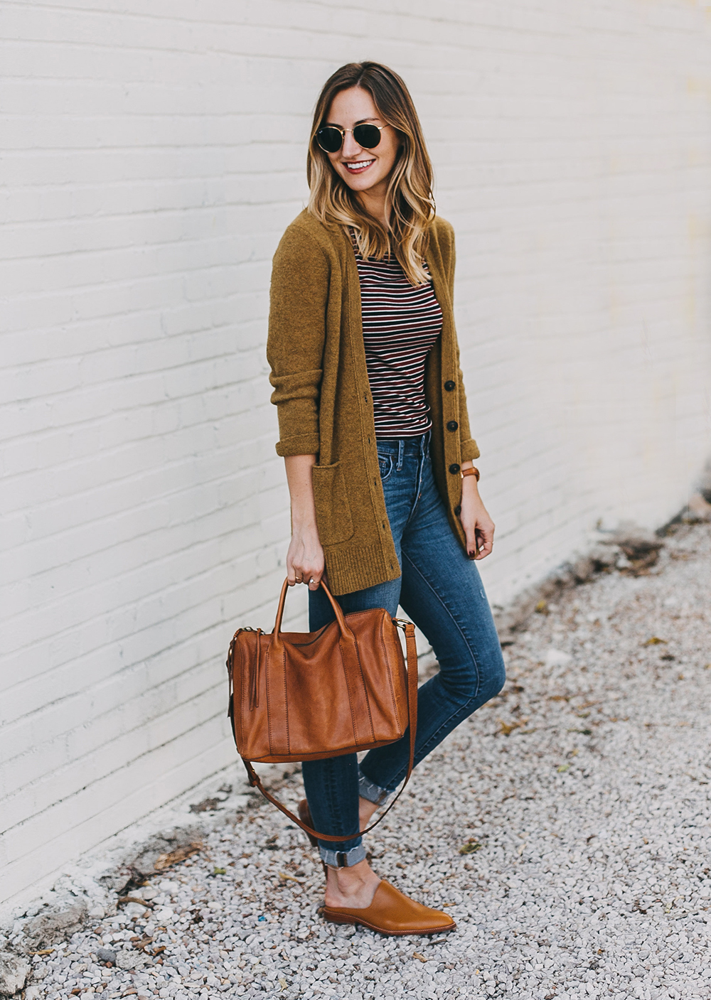 livvyland-blog-olivia-watson-austin-texas-fashion-lifestyle-blogger-madewell-grandpa-cardigan-button-up-high-rise-skinny-jeans-tan-leather-slides-fall-outfit-style-idea-9