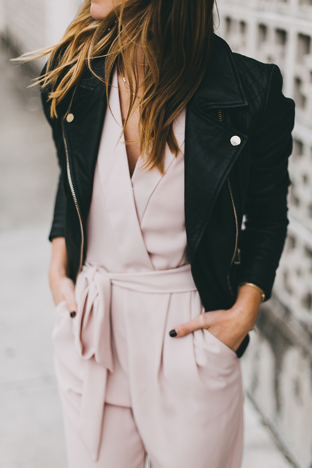 black jumpsuit holiday party