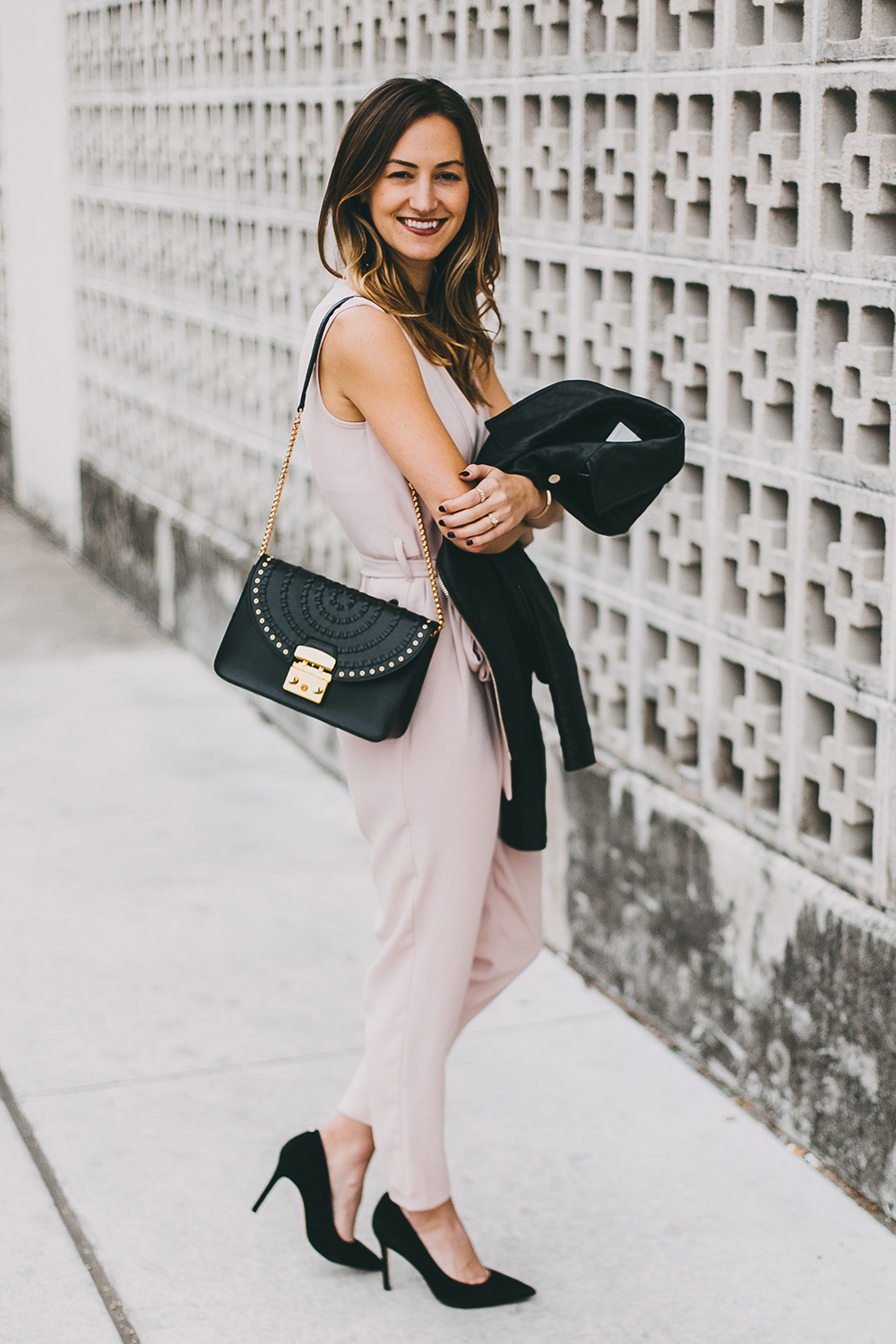 livvyland-river-island-blush-pink-jumpsuit-black-leather-jacket-holiday-party-nye-outfit-inspiration-ideas-9