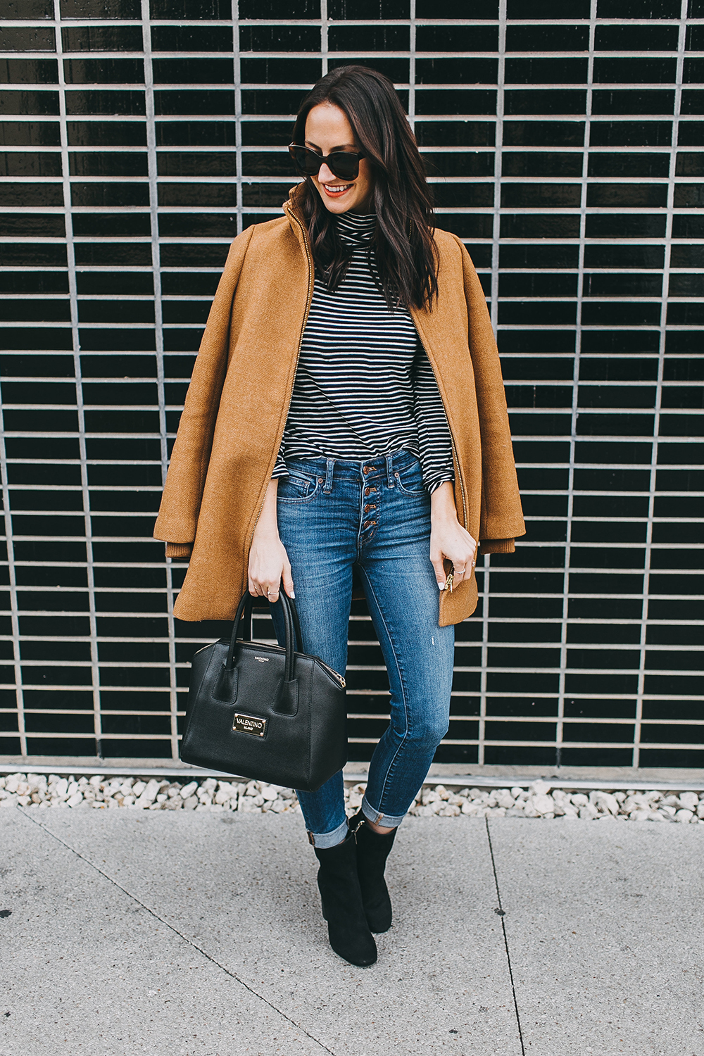 livvyland-blog-olivia-watson-austin-texas-fashion-blogger-j-crew-camel-winter-coat-striped-turtleneck-mid-calf-ankle-booties-1