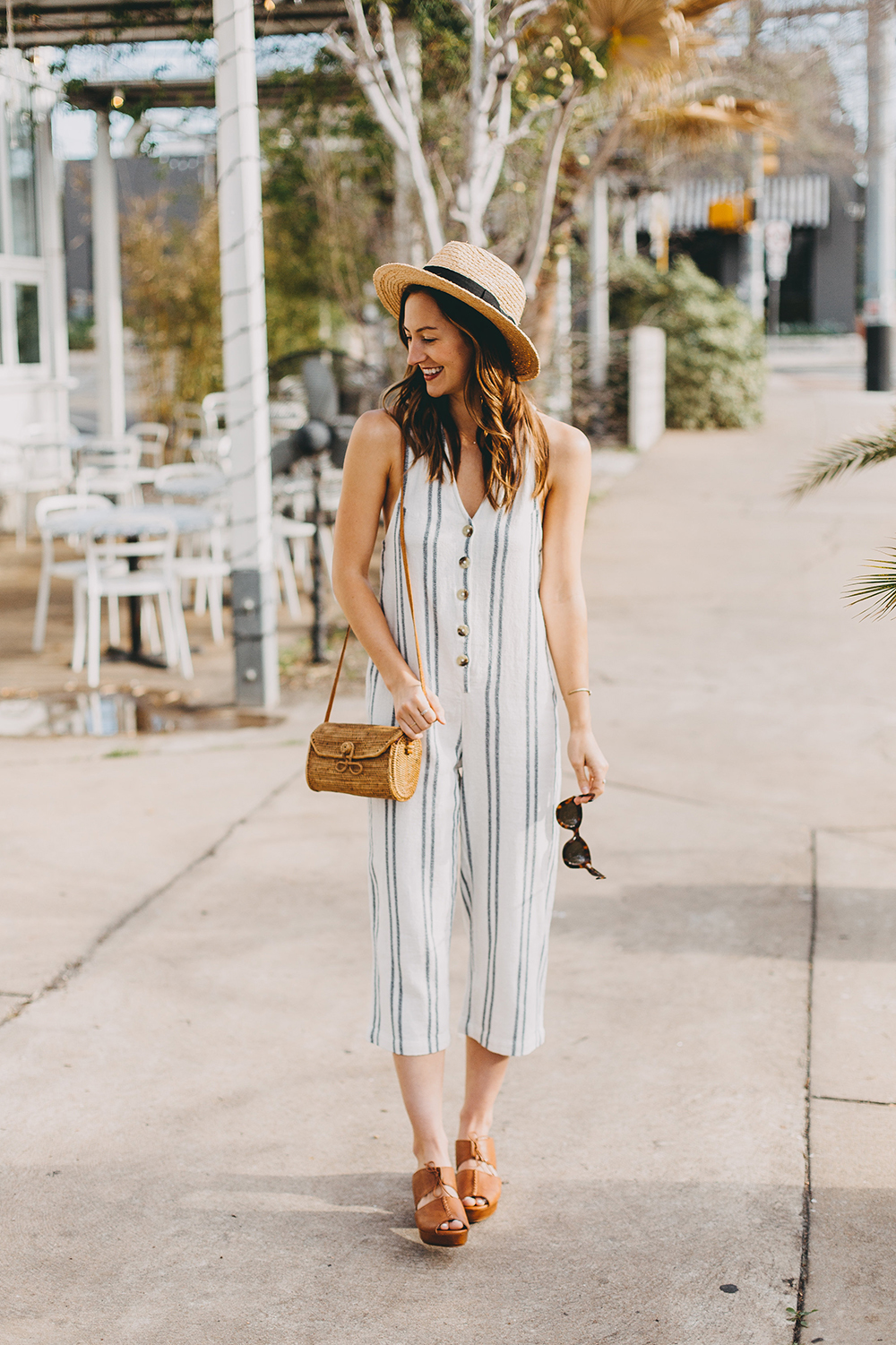 livvyland-blog-olivia-watson-austin-texas-fashion-lifestyle-style-blogger-urban-outfitters-striped-jumpsuit-outfit-rattan-handbag-10