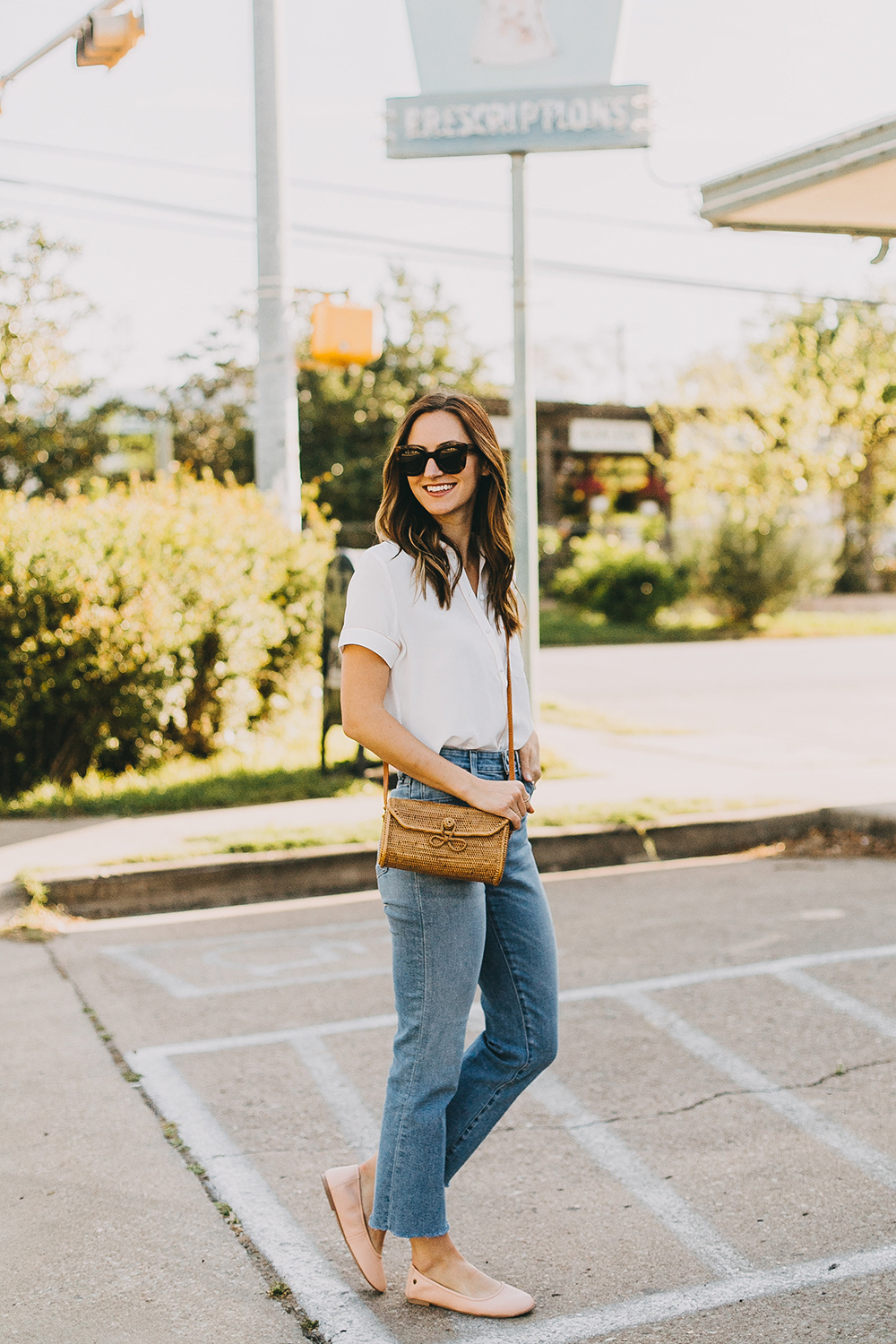 Blush Ballet Flats - LivvyLand | Austin Fashion and Style Blogger