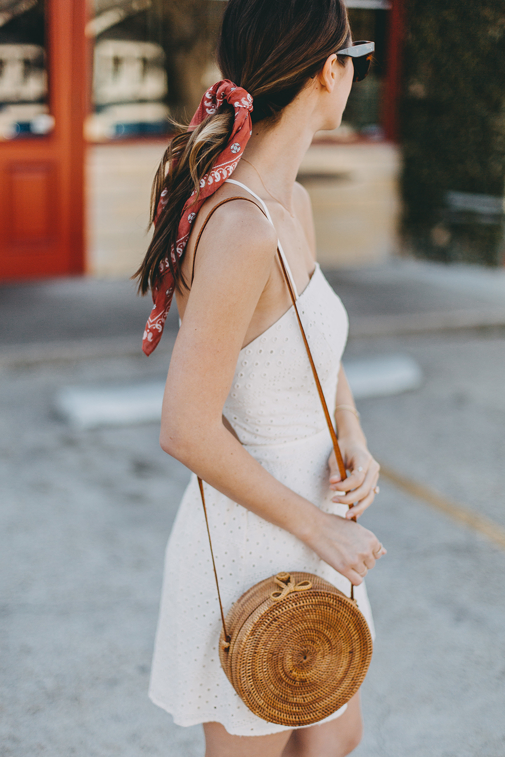 livvyland-blog-olivia-watson-urban-outfitters-eyelet-open-back-dress-madewell-hair-bandana-scarf-spring-date-outfit-5