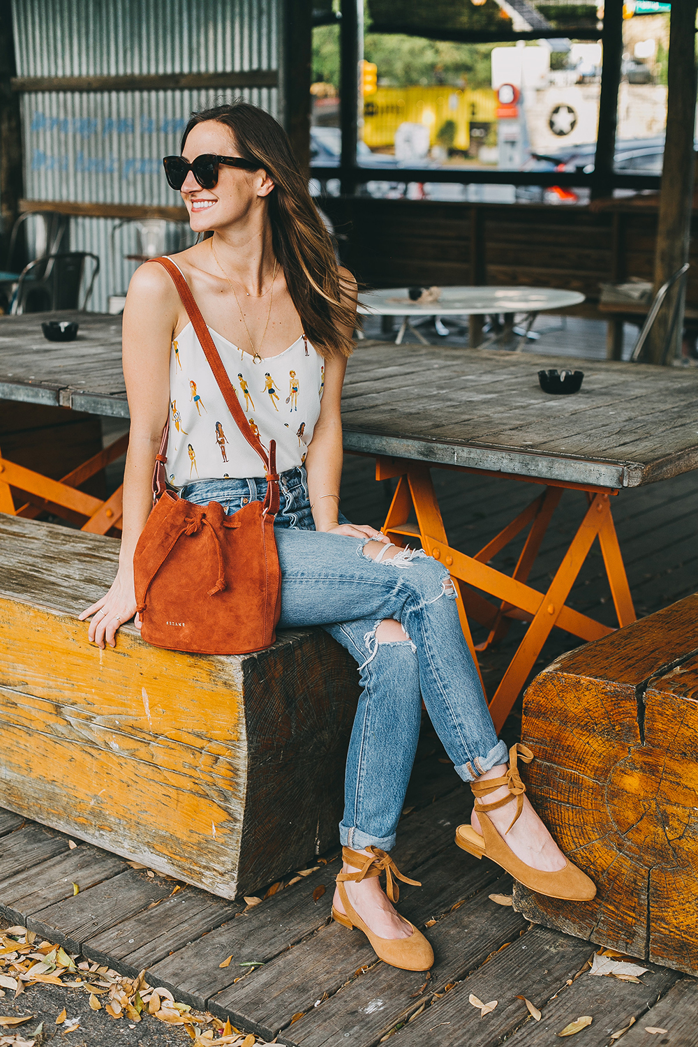 livvyland-blog-olivia-watson-austin-texas-fashion-blogger-sezane-bucket-bag-rust-suede-jos-coffee-silk-satin-tank-top-8