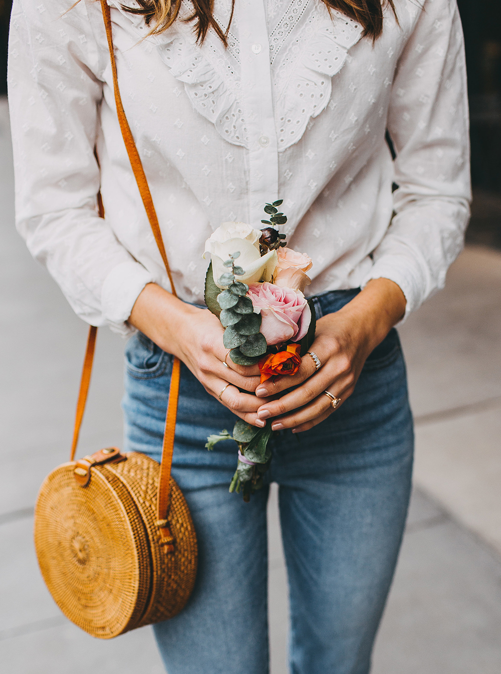 livvyland-blog-olivia-watson-austin-texas-fashion-style-blogger-sezane-white-eyelet-blouse-kick-flare-jeans-simple-spring-outfit-6