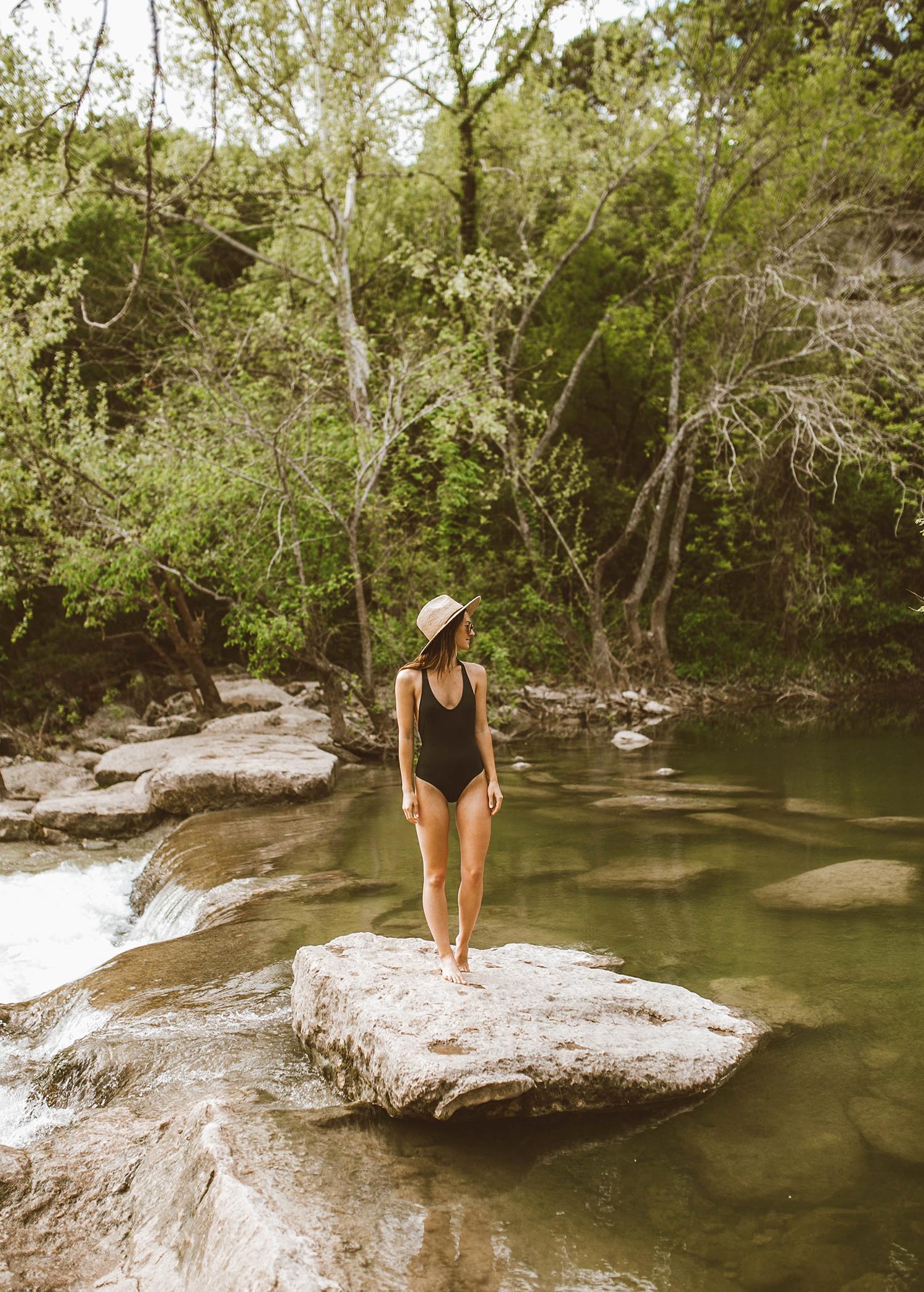 livvyland-blog-olivia-watson-backcountry-l-space-black-one-piece-swimsuit-austin-texas-greenbelt-3