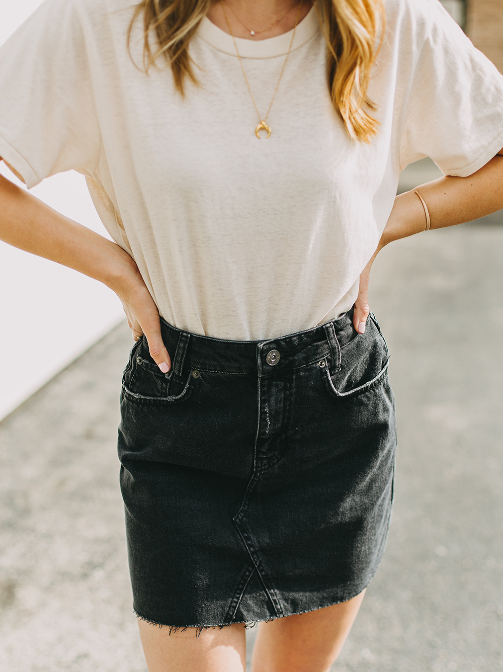 black denim skirt urban outfitters