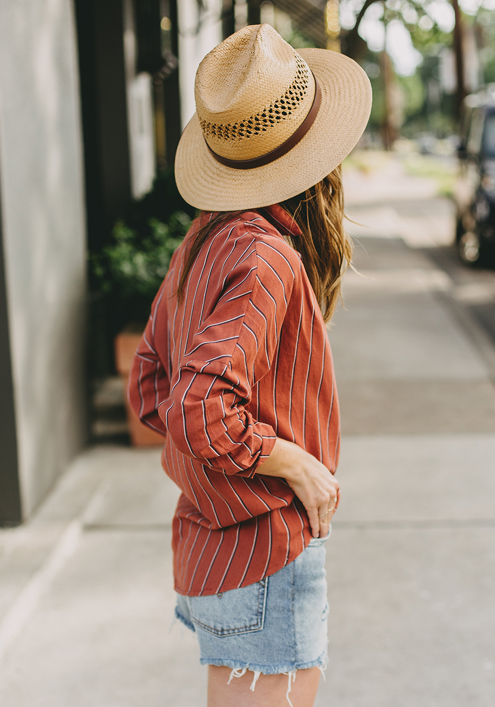 Straw Fedora Hat - LivvyLand | Austin Fashion and Style Blogger