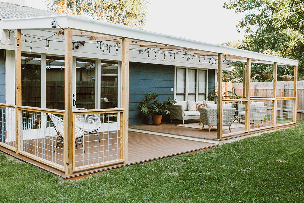 Before After Our Patio Reveal Livvyland Austin Fashion And