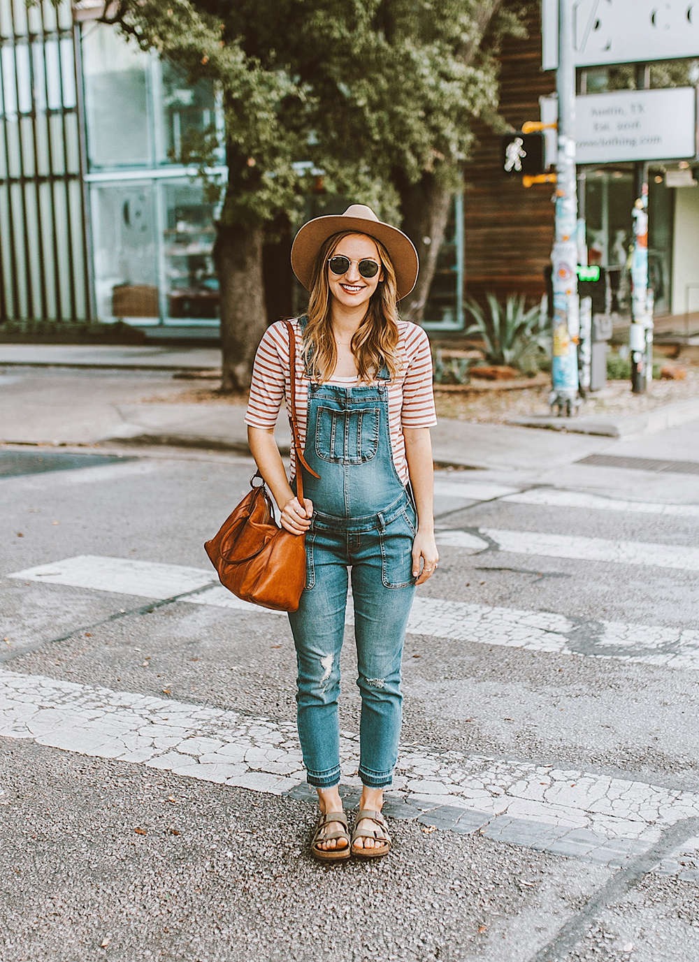 Stylish Denim Maternity Overall