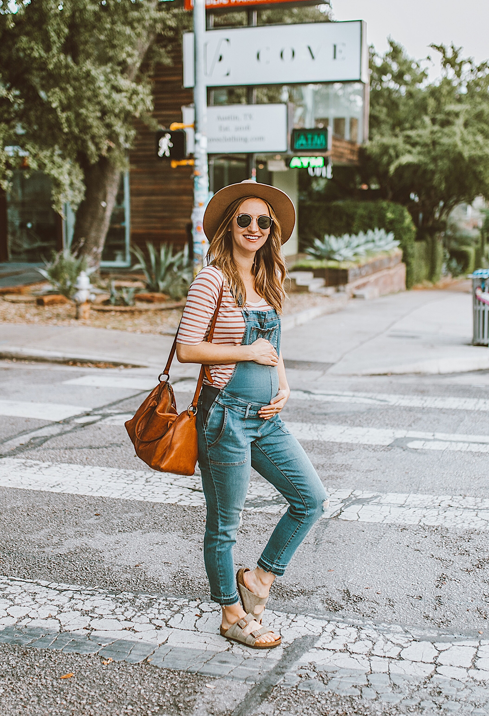 Stylish Denim Maternity Overall