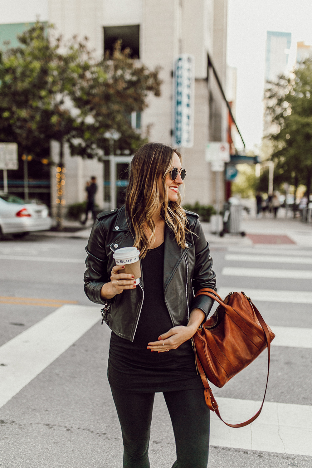 livvyland-blog-olivia-watson-austin-texas-fashion-style-blogger-all-black-athliesure-outfit-pregnant-maternity-sezane-ziggy-leather-jacket-7