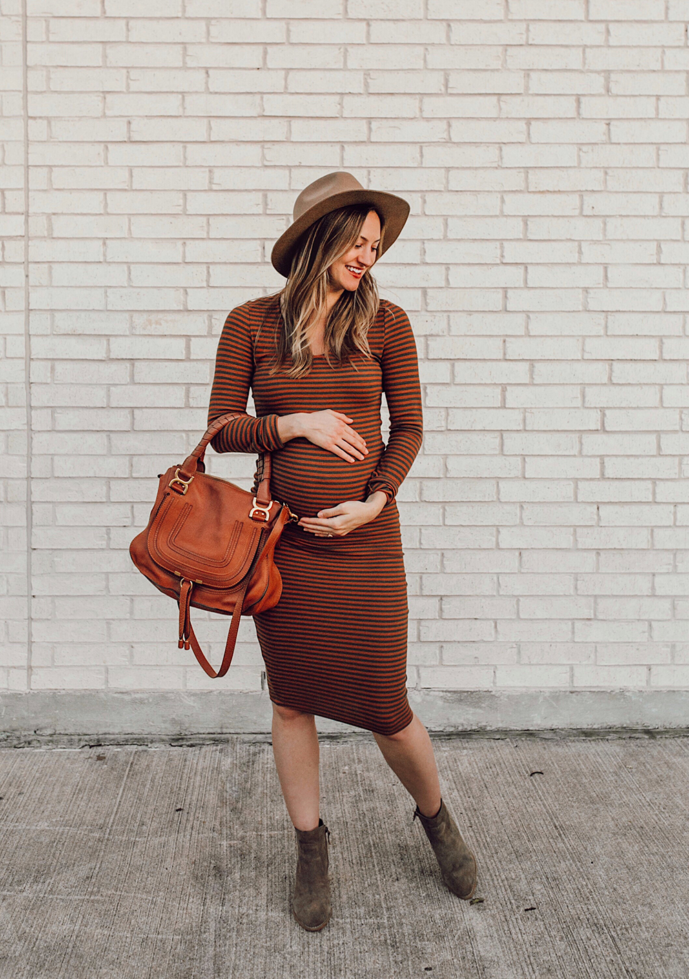 fall maternity dress