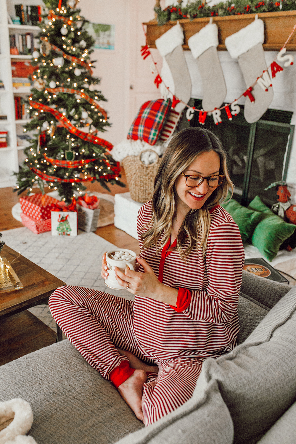 livvyland-blog-olivia-watson-austin-texas-fashion-lifestyle-blogger-maternity-christmas-holiday-striped-pajamas-jockey-5