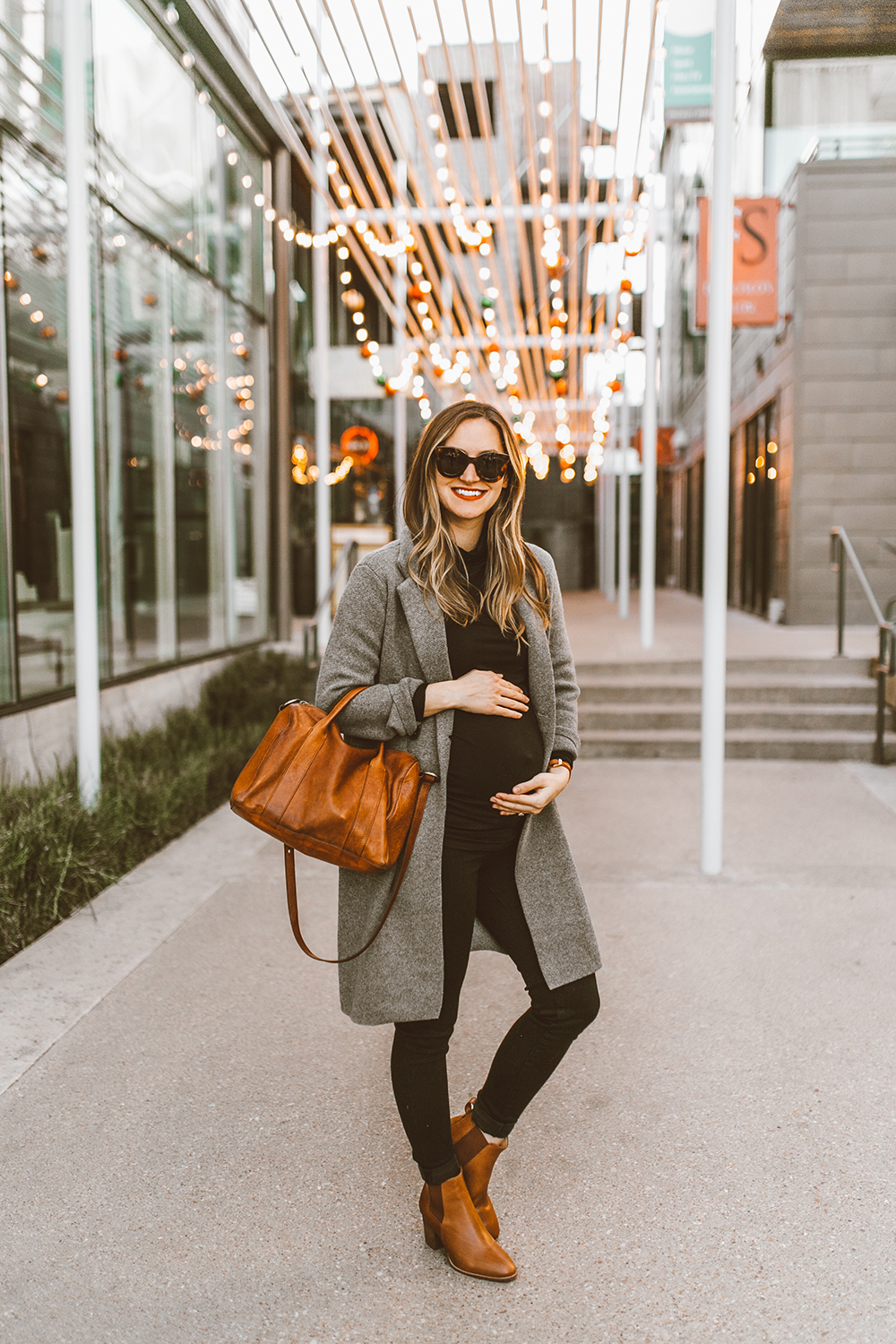 livvyland-blog-olivia-watson-austin-texas-fashion-style-blogger-third-trimester-outfit-pregnancy-maternity-madewell-double-breasted-sweater-coat-grey-turtleneck-7