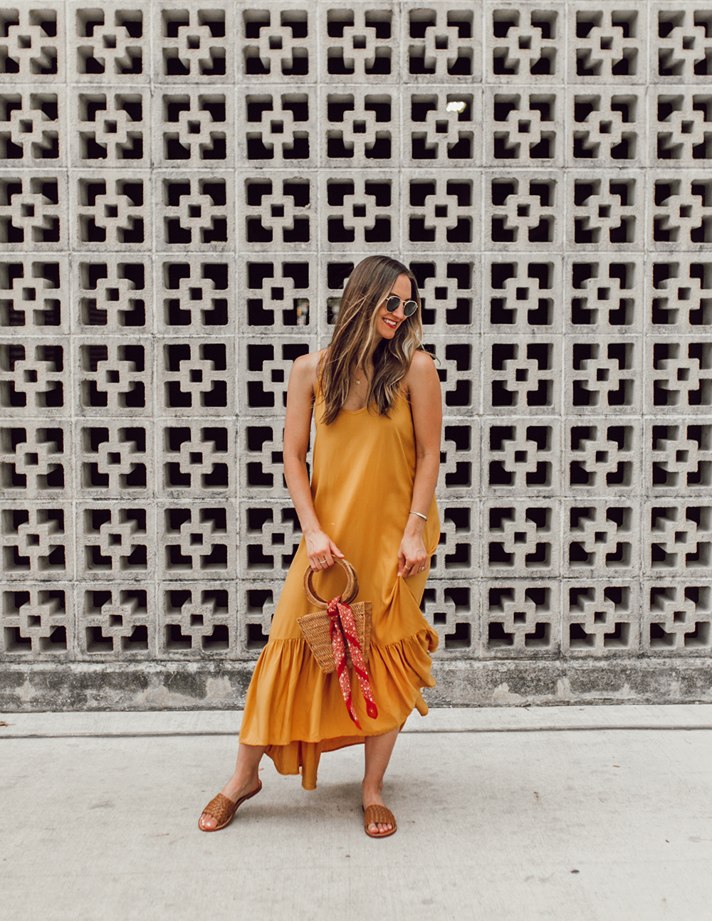 livvyland-blog-olivia-watson-mustard-canary-yellow-maxi-dress-love-sadie-summer-date-night-outfit-2