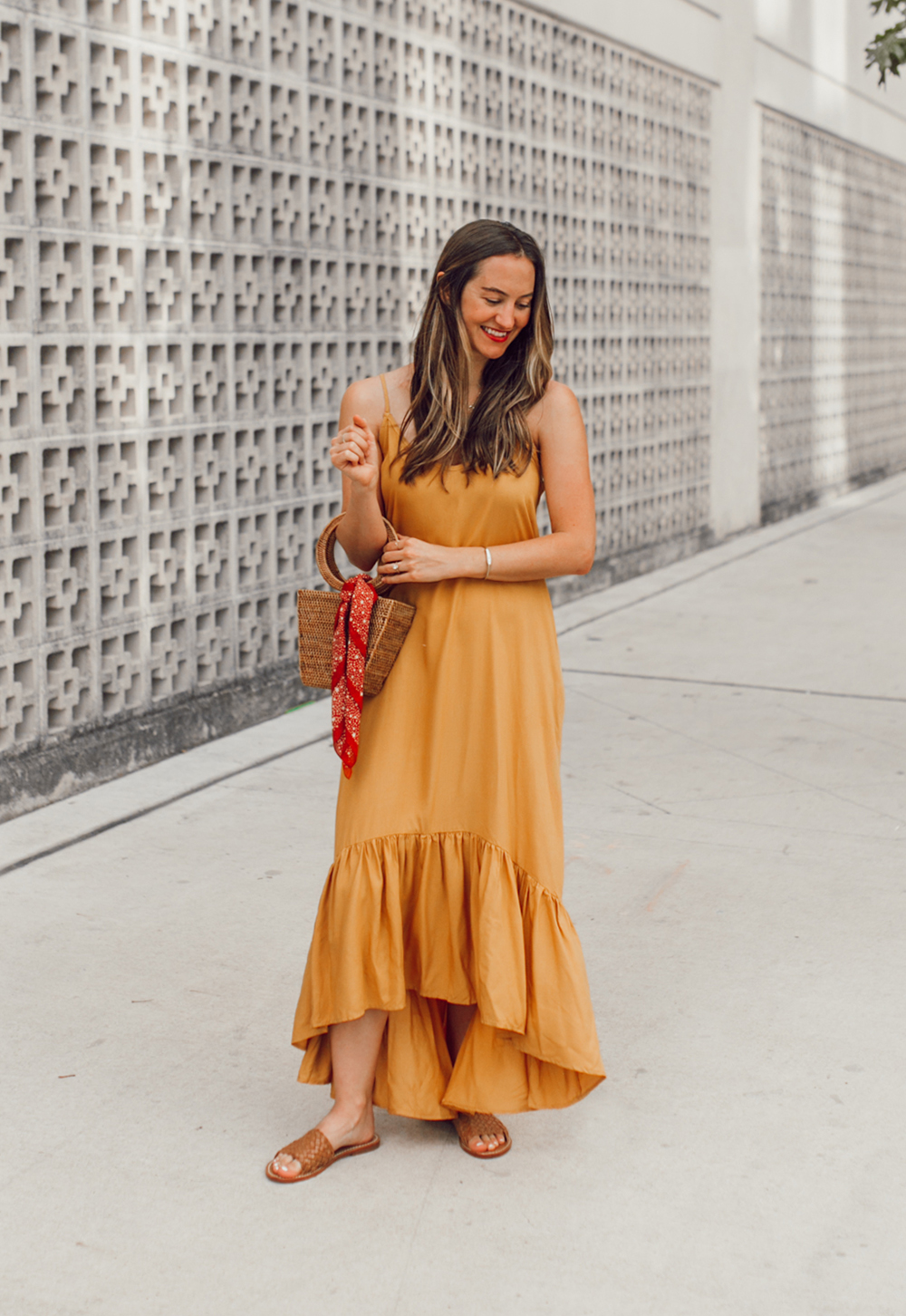 livvyland-blog-olivia-watson-mustard-canary-yellow-maxi-dress-love-sadie-summer-date-night-outfit-7