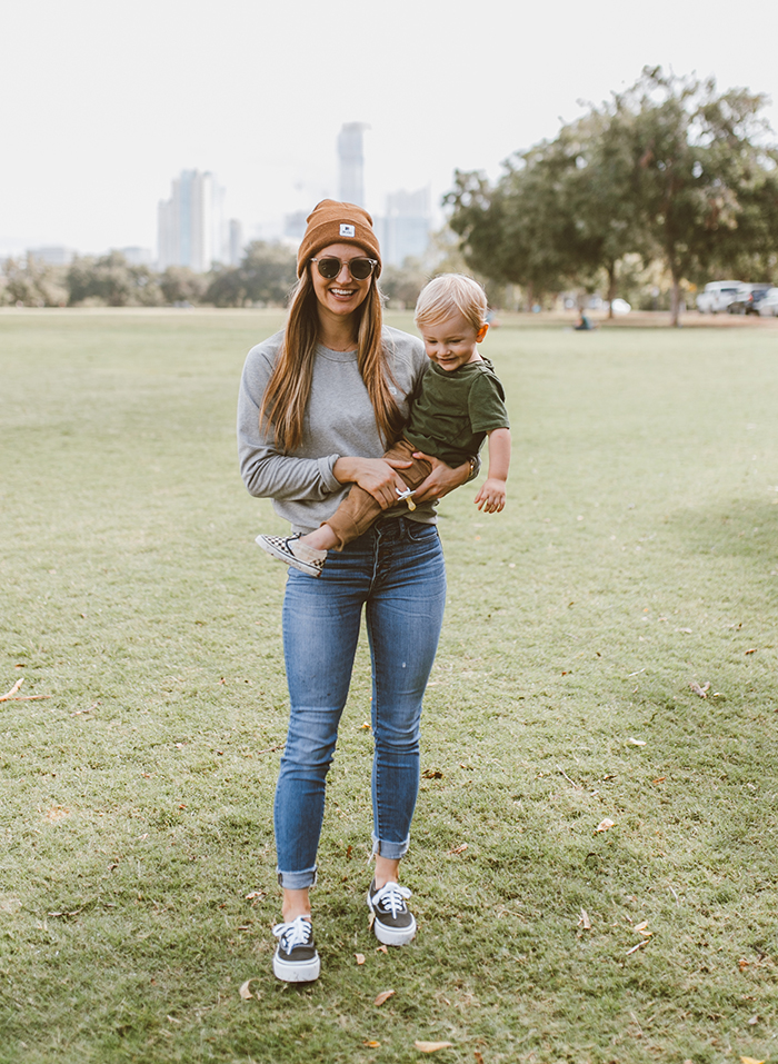 livvyland-blog-olivia-watson-austin-texas-zilker-park-fall-lifestyle-blogger-fashion-mama-me-boy-matching-outfit