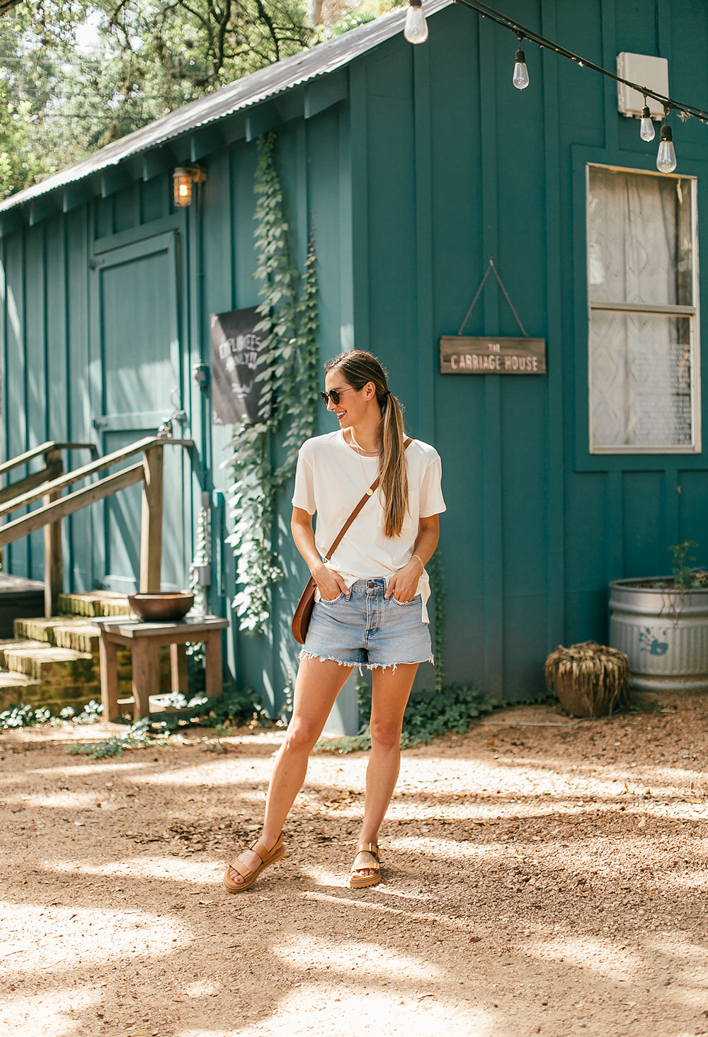 white shorts Blogger 