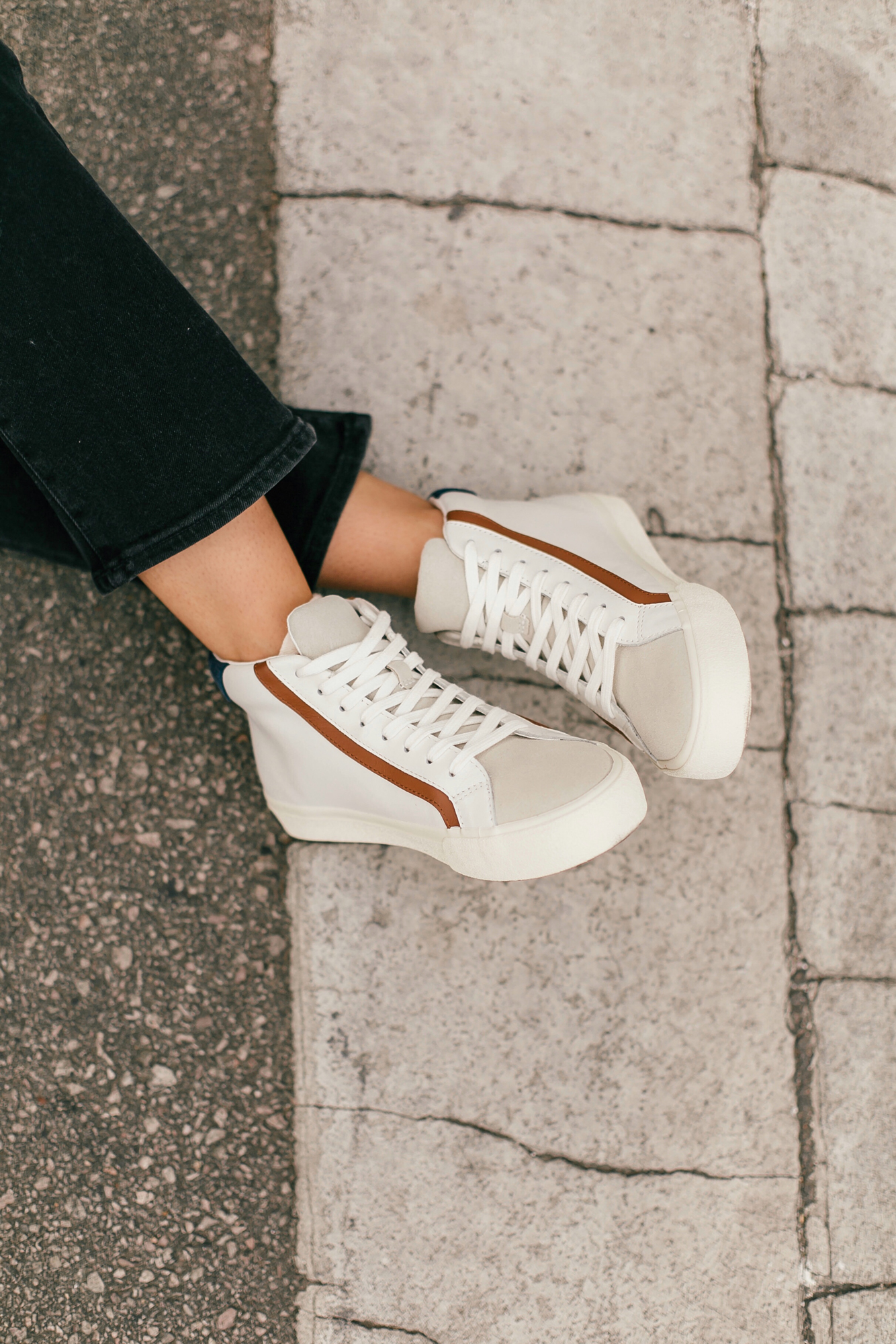 Madewell Sidewalk High Top Sneakers - LivvyLand