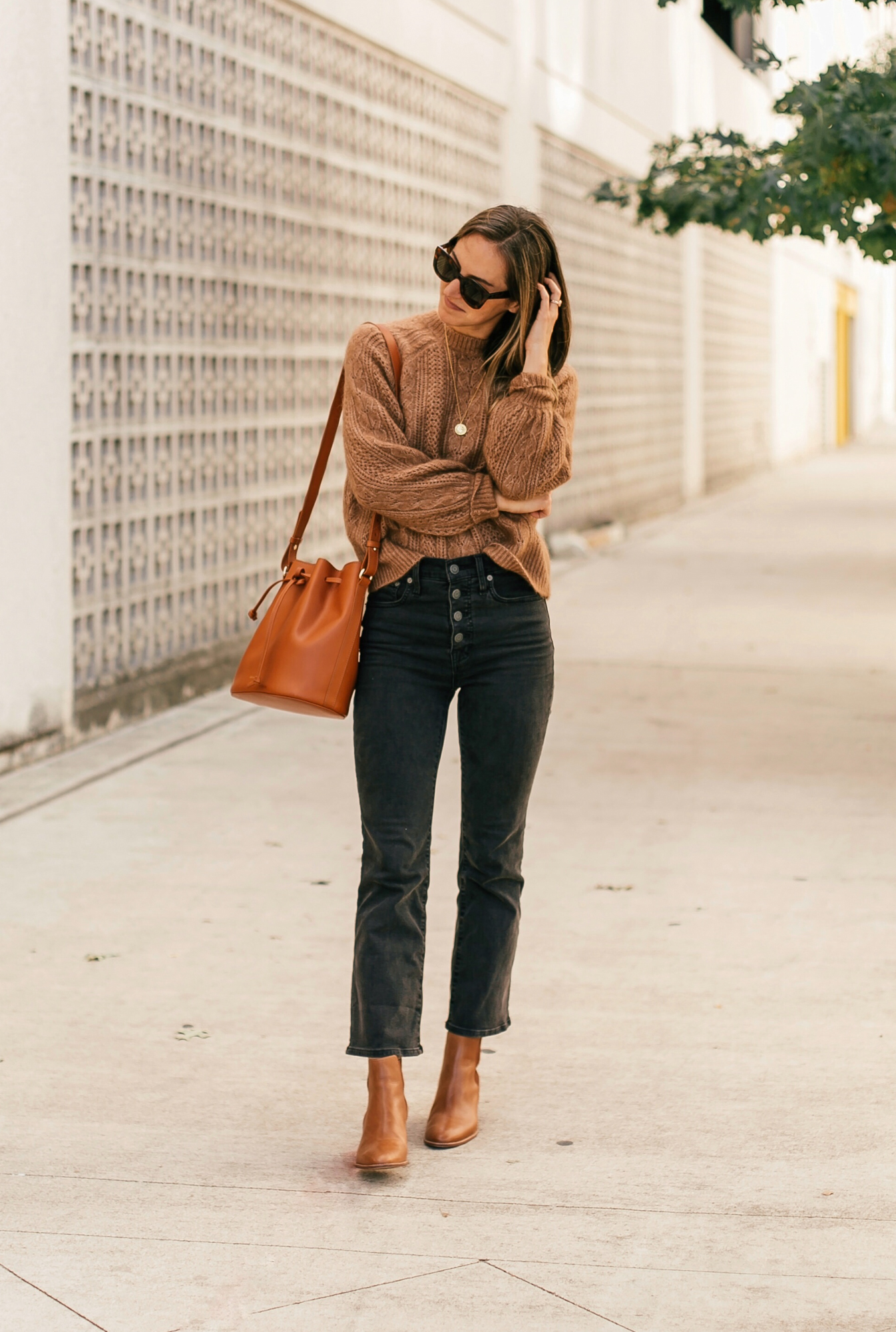 Sezane Scarlett Jumper Styled 3 Ways - LivvyLand | Austin Fashion and ...