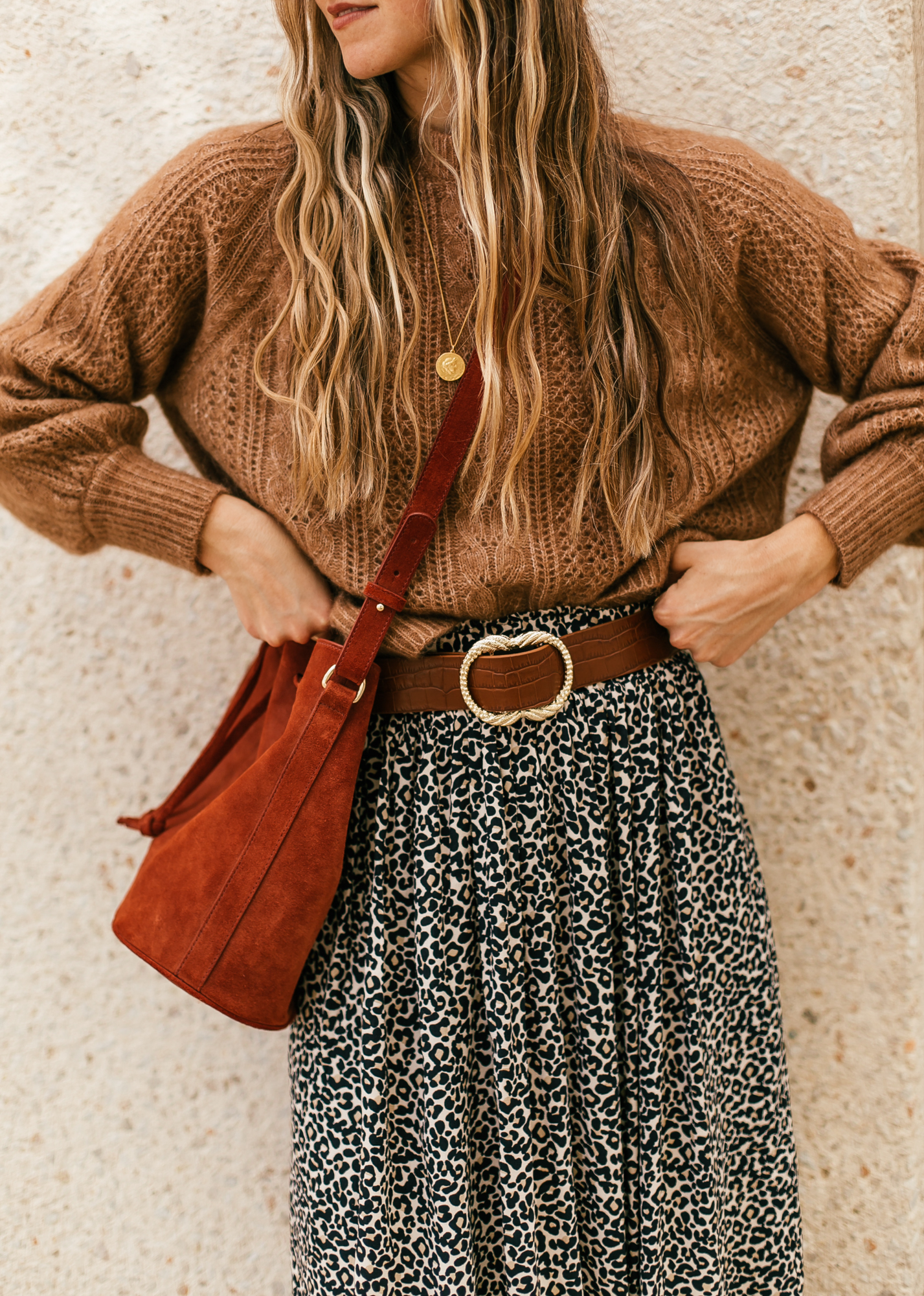 Oatmeal Cardigan & Fisherman Flats - LivvyLand