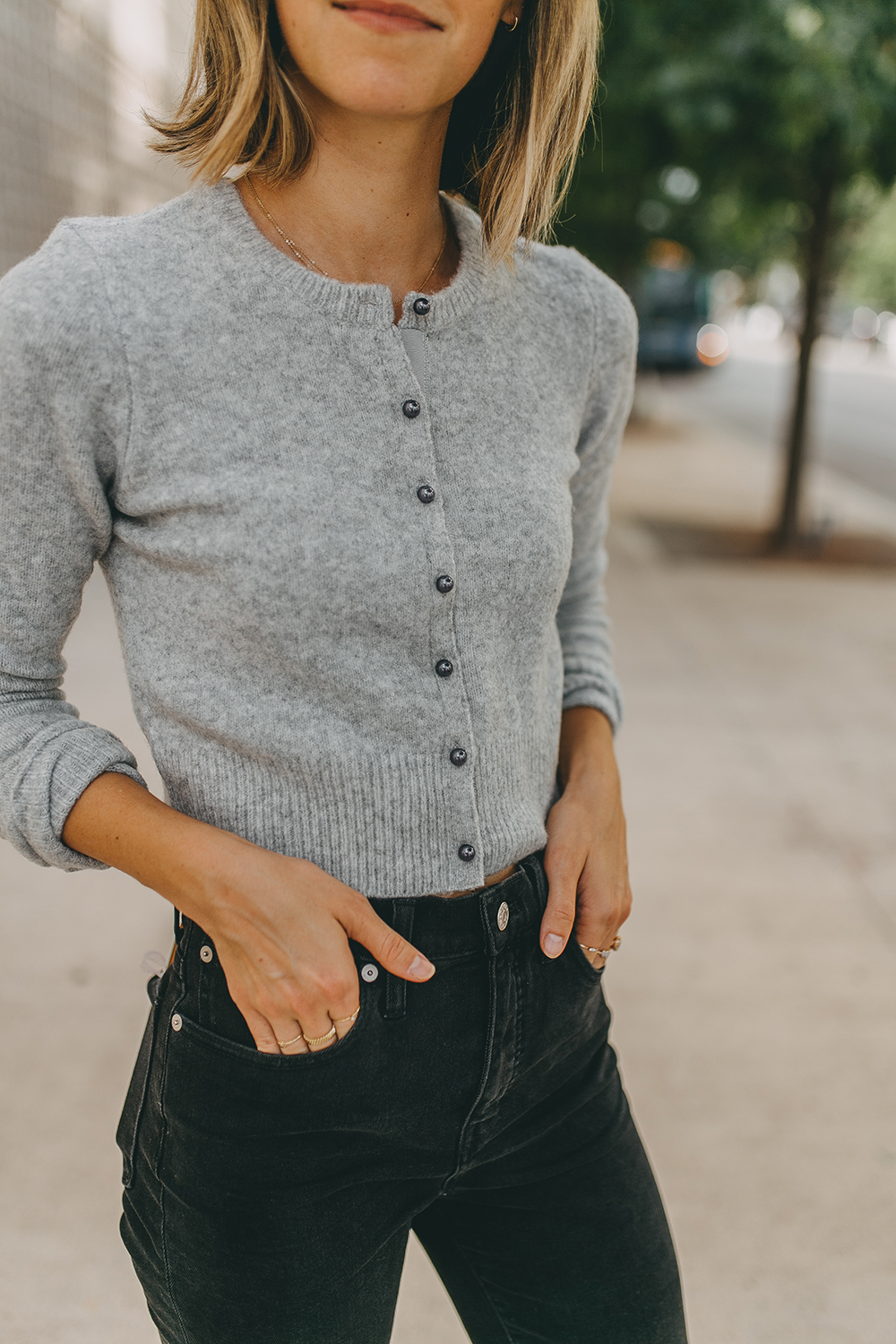 The Cropped Cardigan