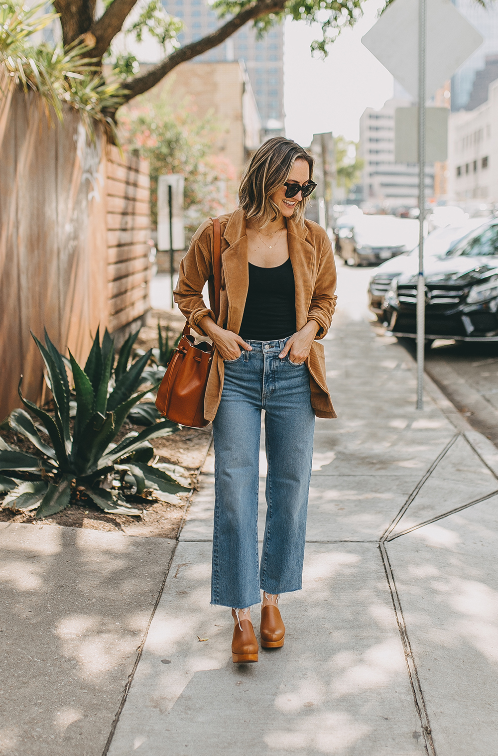 Relaxed Corduroy Blazer - LivvyLand | Austin Fashion and Style Blogger