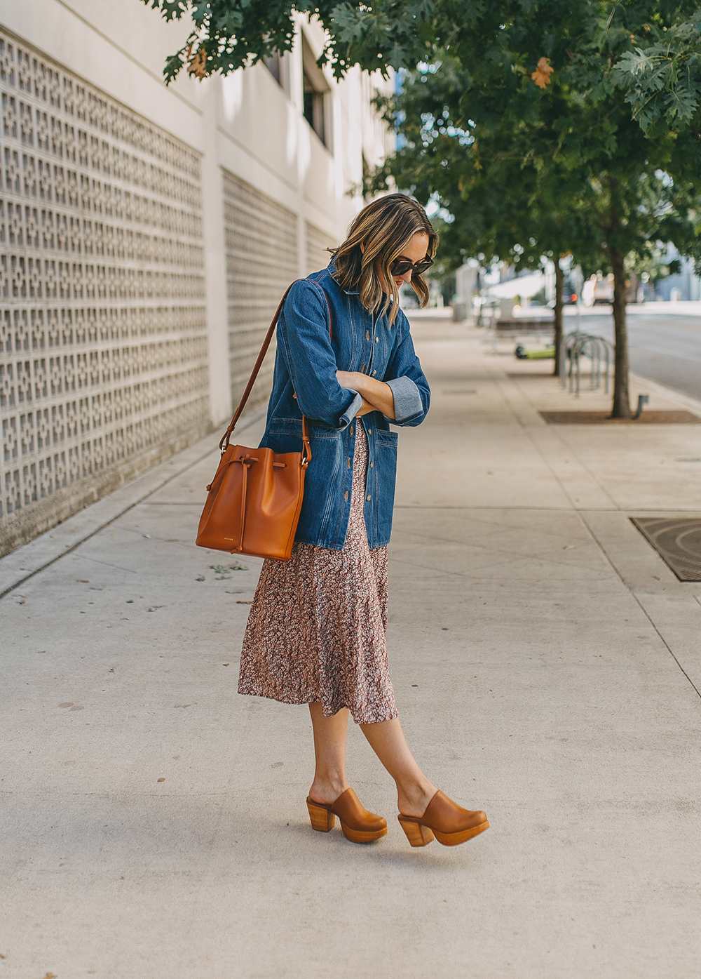 livvyland-blog-olivia-watson-austin-texas-fashion-blogger-sezane-will-jacket-chore-utility-floral-skirt-fall-outfit-idea-5