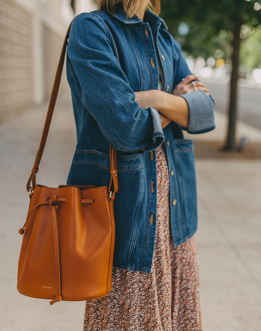 livvyland-blog-olivia-watson-austin-texas-fashion-blogger-sezane-will-jacket-chore-utility-floral-skirt-fall-outfit-idea-6