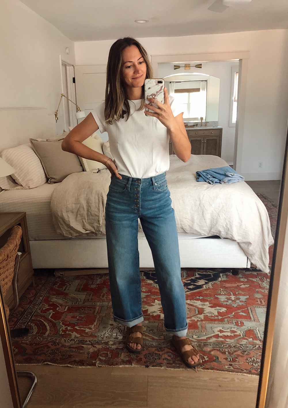 livvyland-blog-olivia-watson-madewell-wide-leg-jeans-sale-outfit