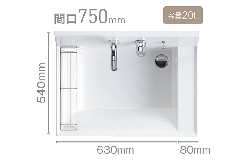 カウンターと同じカラーの下棚もご用意
