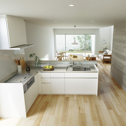 LIXIL | キッチン | ノクト | 施工イメージ | Plan2 LIXIL | キッチン | ノクト | 施工イメージ | Plan2