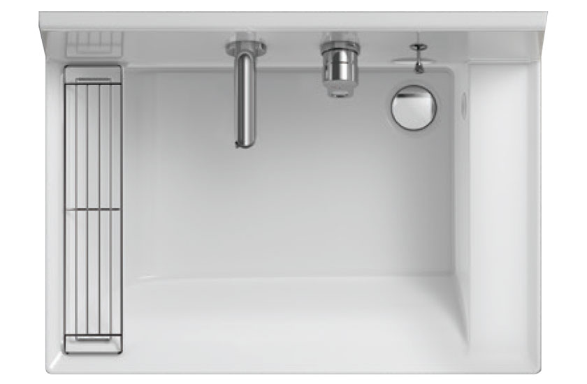 カウンターと同じカラーの下棚もご用意