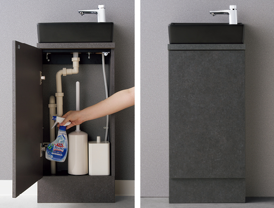 生活感を隠すキャビネット