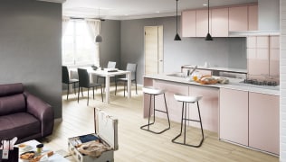 PLAN 07<br>オープン対面キッチン<br>センターキッチン ペニンシュラI型