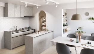 PLAN 08<br>オープンキッチン 壁付I型