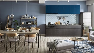 PLAN 01<br>オープンキッチン 壁付I型